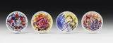 Christian Ludwig Attersee, Mixed lot of four plates