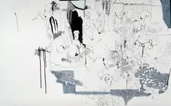 Sevda Chkoutova, Weiber_01, 2009, India ink on paper; framed