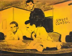 Under control by Andreas Leikauf, 2002, oil on canvas; unframed, sold May 2021