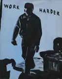 Andreas Leikauf, Work Harder, 2006, oil on canvas; unframed
