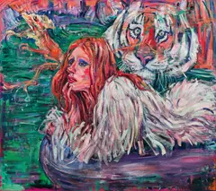 Guido Katol, Melting ice water, 2014, oil on canvas; unframed