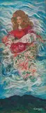 Christoph Donin, Flora, oil on board; framed