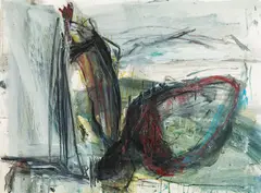 Manfred Hebenstreit, Untitled, 1994, mixed media on paper; framed
