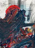 Franz Ringel, Untitled, mixed media on paper; framed