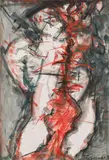 Adolf Frohner, Untitled, 1994, mixed media on paper, laminated on canvas; framed