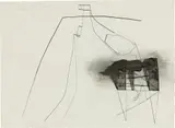 Tobias Pils, Untitled, mixed media on paper; framed