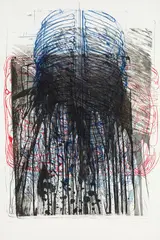 Untitled by Hermann Nitsch, 1984/1992, lithograph; framed, sold May 2021