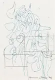 Hermann Nitsch, Untitled, 1999, mixed media on paper; framed