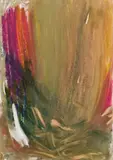 Herbert Brandl, Untitled, 1998, pastel on paper; framed