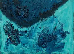 Otto Zitko, Untitled, 1983, oil on cardboard; framed