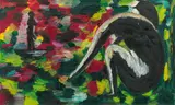 Hubert Schmalix, Waiting, oil on canvas; unframed