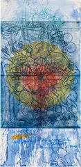 Untitled by Hermann Nitsch, 2006, lithograph, overpainted; framed, sold May 2021