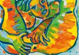 Terese Schulmeister, Liebe dich selbst, 1987, mixed media on paper; framed