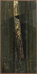 Paul Meissner, Untitled, oil on panel; framed