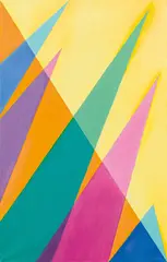 Christa Hauer-Fruhmann, Abstract composition, c. 1998, oil on canvas; unframed