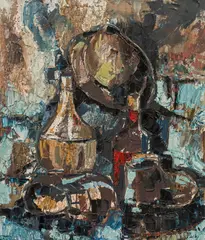 Gottfried Wurm-Laf, Untitled, 1986, oil on canvas; framed