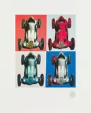 Mercedes-Benz W 125 by Andy Warhol, original coloured serigraph (screen print-24-26 colours) on fine paper; unframed, sold May 2021