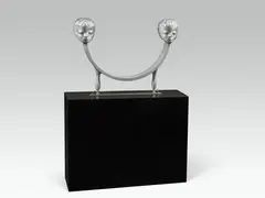 Bruno Gironcoli, Double head, 2004, aluminium