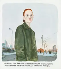Markus Muntean, Untitled, 1999, acrylic on canvas; unframed