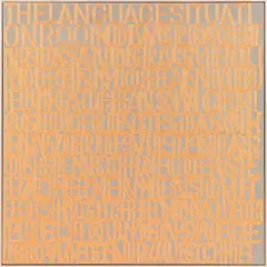 Johann Rausch, Description, 2018, acrylic on canvas; framed