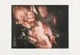 Alfred Hrdlicka, The fall, 1968, aquatint, scraped on copper