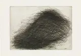 Arnulf Rainer, Tuchent", from the portfolio "Haute Coiffure, 1963, etching on laid paper; unframed