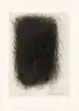 Arnulf Rainer, Tuch", from the portfolio "Überdeckungen, 1961, etching on laid paper; unframed