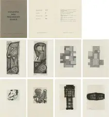 Portfolio "Hollegha, Mikl, Prachensky, Rainer by Wolfgang Hollegha, 1956, 7 etchings, 1 aquatint; unframed, sold May 2021