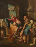 North Italian Master, The adoration of the Magi, oil on canvas