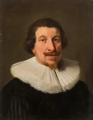 Thomas de Keyser, Nobleman with ruff, 1640, oil on panel, parqueted