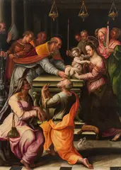 Lavinia Fontana, Presentation at the temple, oil on canvas