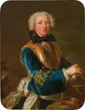 Jean-Baptiste van Loo, Portrait of a nobleman in his armament, oil on canvas