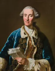 Georg Desmarées, Portrait of a count with a letter, c. 1750/60, oil on canvas