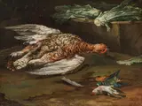 Johann Adalbert Angermayer, Still life with pheasant, oil on canvas