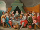 Marriage at Cana by Frans Francken the Younger, oil on panel, offered Dec 2020