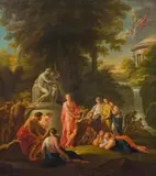 Apollo among the shepherds by Heinrich Füger, oil on canvas, offered Dec 2020