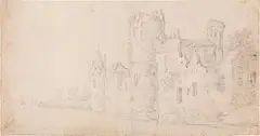 View of a town by a canal by Jan van Goyen, offered Dec 2020