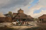 Markus Pernhart, Hirt I (furnace of Hirt), c. 1851, oil on canvas