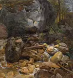 Friedrich Gauermann, Woodland with torrent near Miesenbach