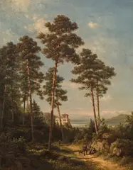 Gottfried Seelos, View of Villa Lob in Velden at Lake Wörthersee, 1883, oil on canvas