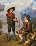 Ferdinand Georg Waldmüller, Zwey Tiroler auf einer Berghöhe ausruhend
