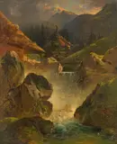 Friedrich Gauermann, Torrent in the mountains