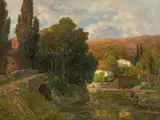 Hugo Darnaut, From Rapallo / Riviera di Levante, oil on canvas