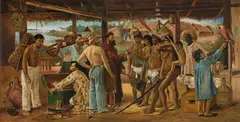 Franz Leo Ruben, A missionary with the Indios, 1909, oil on canvas