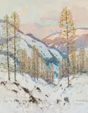 Fritz Lach, Semmering, Rax, 1923, watercolour on paper