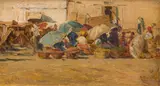 August Xaver Karl Ritter v. Pettenkofen, Market in Hungary