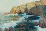 Alfred Zoff, Coastal landscape near Capri, c. 1896, oil on canvas