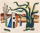 Fernand Léger, Décor pour les Ballets Russes de Serge Lifar "David Triomphant, 1937, gouache, watercolour, India ink and pencil on paper