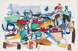 Gustav Hessing, Still life, 1951, mixed media on paper; unframed