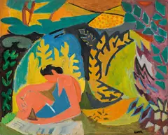 André Lhote, La Lecture, c. 1942, oil on paper on canvas
